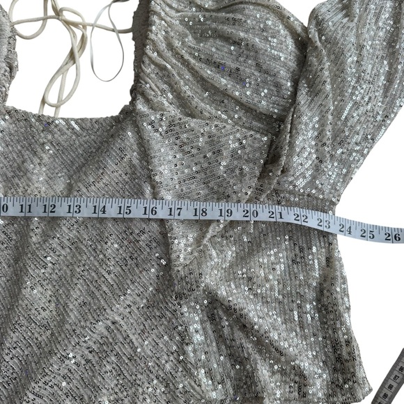 NWT Free People Shimmer Sequin Top - Picture 11 of 13
